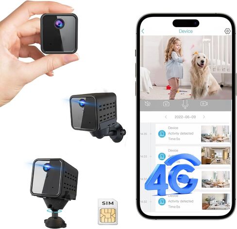 vebiliki 2K Cellular Security Camera, No WiFi Camera SIM Card Included, Not Support WiFi, Radar Motion Sensor, FHD 4G Car Security Camera, 15-Day Standby Battery Life, Portable Cellular Camera in Saudi Arabia