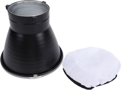 7-Inch Photography Reflector with Diffuser and Soft Cloth for Studio Lighting and Portrait Aluminum Alloy in Saudi Arabia