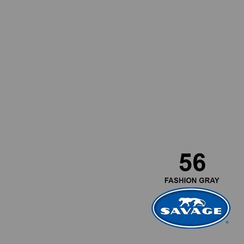 Savage Seamless Background Paper - #56 Fashion Gray (107 in x 36 ft) with Free 2" x 4yd Black Gaffer Tape in Saudi Arabia