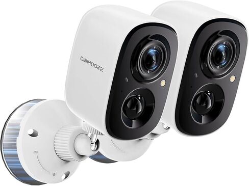 Security Camera Wireless Outdoor 2.5K, 2.4G WiFi Battery Powered Indoor Camera, Magnetic Mount Cameras for Home Security, AI Detection Night Vision Smart Camera with Spotlight, Two Way Audio, 2pack in Saudi Arabia