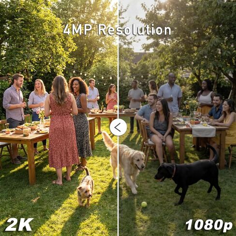 Security Camera Wireless Outdoor 2.5K, 2.4G WiFi Battery Powered Indoor Camera, Magnetic Mount Cameras for Home Security, AI Detection Night Vision Smart Camera with Spotlight, Two Way Audio, 2pack in Saudi Arabia