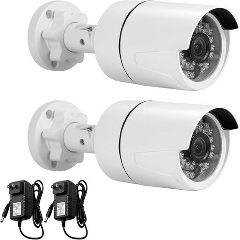 Fuers 1080P CCTV Camera Outdoor Indoor Hybrid 5 in 1 HD AHD/CVI/TVI/CVBS/XVI Home Security Cameras System,Night Vision,Waterproof ABS Housing Bullet Cam for 960H,720P,1080P, Analog Surveillance DVR in Kuwait