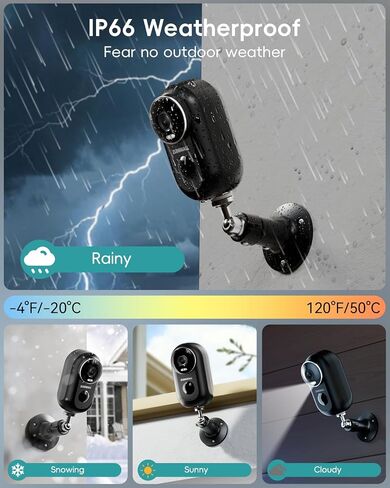 ZUMIMALL Solar Security Cameras Wireless Outdoor, 2K Camera for Home Security with 3MP Color Night Vision, 2.4GHz WiFi, 2-Way Talk, Spotlight & Siren, IP66 Weatherproof, Compatible with Alexa in Saudi Arabia
