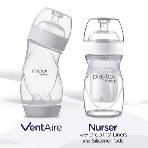 Playtex Baby NATURALATCH Comfort Wide Neck Nipples for Babies 0+ Months, Slow Flow (2 Count), Feeding Essentials for Newborn and Breastfeeding Babies in Saudi Arabia