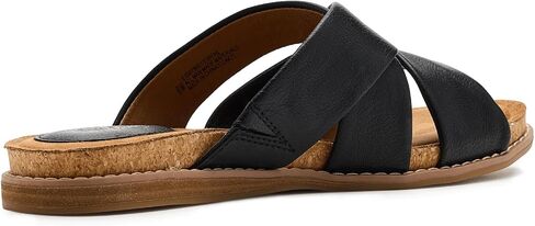 EuroSoft Women's Eirene Slide Sandal, Black, 8.5 in Saudi Arabia