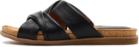 EuroSoft Women's Eirene Slide Sandal, Black, 8.5 in Saudi Arabia