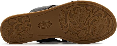 EuroSoft Women's Eirene Slide Sandal, Black, 8.5 in Saudi Arabia