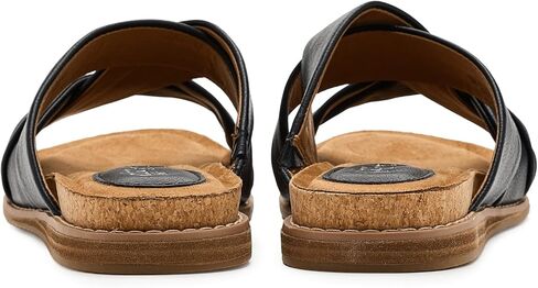 EuroSoft Women's Eirene Slide Sandal, Black, 8.5 in Saudi Arabia
