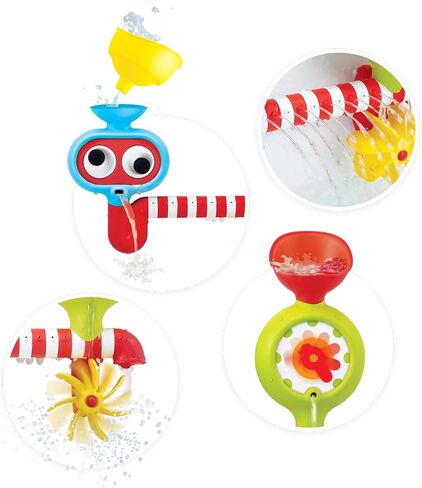 Yookidoo Submarine Spray Station Kids Bath Toy (Ages 2+) Mold-Free, Wall-Mounted, Battery-Operated Shower Head & Spin N Sprinkle Set for Fun Baby Bathtime Play with Magical Water Effects in Saudi Arabia