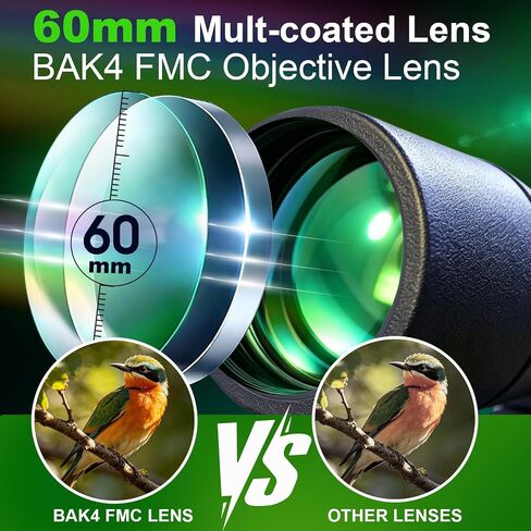 25-75x60 Spotting Scope for Bird Watching, Lightweight Telescope with Tripod & Phone Adapter, Powerful Zoom Scope for Wildlife Viewing, Nature Observation and Outdoor Adventures in Saudi Arabia