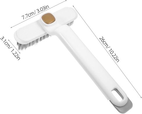 Garneck 2pcs Rotatable Gaps Cleaning Brushes Ergonomic Design Hard Bristles for Window Groove and Crevice Cleaning Lightweight Abs and Pp Material for Home in Saudi Arabia