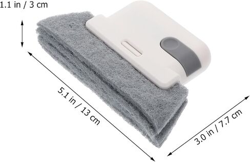 Window Groove Cleaning Brush Groove Gap Cleaning Tool with Pp and Scouring Pad with Replaceable Brush Head Easy to Hold for Cracks and Window Frames in Saudi Arabia