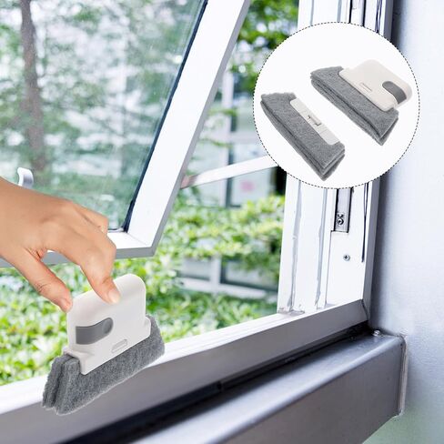Window Groove Cleaning Brush Groove Gap Cleaning Tool with Pp and Scouring Pad with Replaceable Brush Head Easy to Hold for Cracks and Window Frames in Saudi Arabia