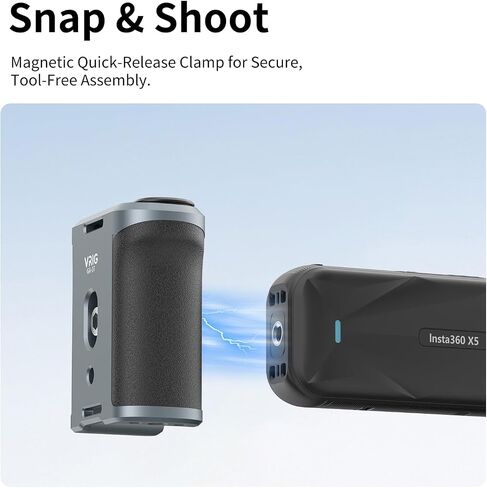 VRIG Street Photography Grip for Insta360 X5 with Bluetooth Remote,Magnetic Quick-Release,Ergonomic Handle Design in Kuwait