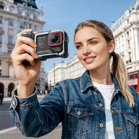 VRIG Street Photography Grip for Insta360 X5 with Bluetooth Remote,Magnetic Quick-Release,Ergonomic Handle Design in Kuwait