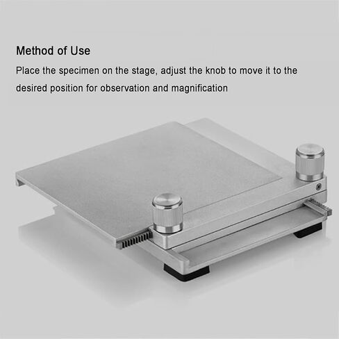 X-Y Gliding Table for Microscope,Manual Slide Stage for Inspections,40mm Travel Distance,w/Vertical Raised Stand,for Inspections,Macro/Micro Photography in Saudi Arabia