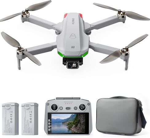 PLEGBLE Drones with Camera for Adults 4K, GPS Drone with Controller Screen | EIS 4K Camera, 5.0" Screen on Controller, 70 Mins Flight, Long Range Transmission, AI Track & Orbit, Follow Me, Auto Return in Kuwait