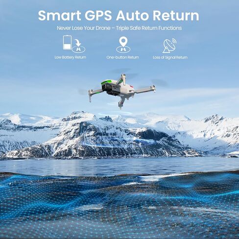 PLEGBLE Drones with Camera for Adults 4K, GPS Drone with Controller Screen | EIS 4K Camera, 5.0" Screen on Controller, 70 Mins Flight, Long Range Transmission, AI Track & Orbit, Follow Me, Auto Return in Kuwait