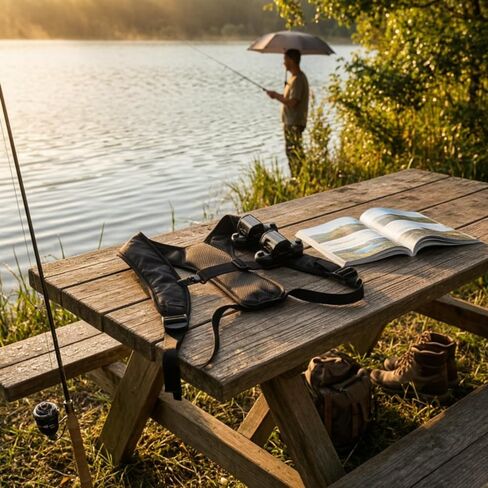 Outdoor Shade Support Hands Umbrella Carrier Harness Shoulder Strap Umbrella Holder Angle Adjustable Clamp Breathable Back Padding For Photography Hiking Fishing Commuting Travel Festivals Camping Gardening Work in Saudi Arabia