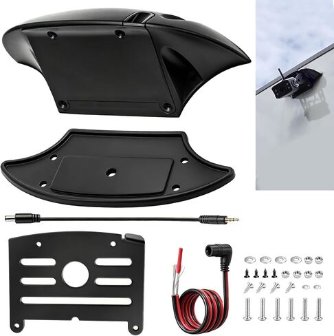 Universal Backup Camera Bracket Adapter & FRCBRKT-BL Mounting Bracket | for Fu-rrion Pre-Wired Mount Pre-Install Mounting Kit for RVs Camper 5th Wheel Trailer, w/ Pig Tail Wire Plug in Saudi Arabia
