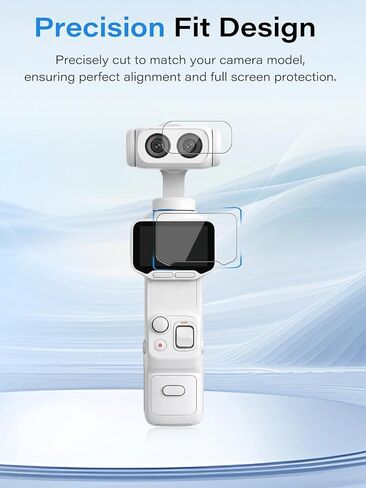 Screen Protector for Insta360 Luna Ultra and Lens Protector with Auto-Alignment Frame, Anti-Reflective Tempered Glass, 9H Hardness, Anti-Scratch, Bubble Free, HD Clarity in Kuwait
