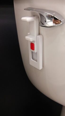 The Original Toilet Handle Lock (2-Pack) Most Trusted Toilet Handle Lock in THE World. Stops Flushing. Simple Install in Kuwait
