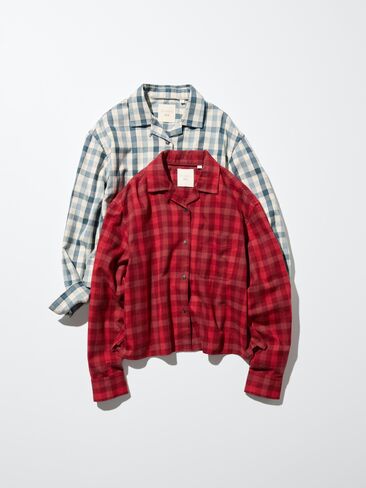 Uniqlo Flannel Boxy Shirt | Check in Saudi Arabia