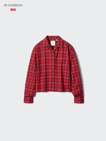 Uniqlo Flannel Boxy Shirt | Check in Saudi Arabia