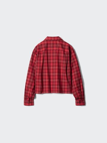 Uniqlo Flannel Boxy Shirt | Check in Saudi Arabia