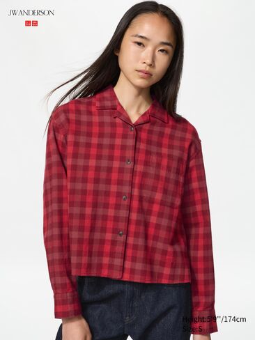 Uniqlo Flannel Boxy Shirt | Check in Saudi Arabia