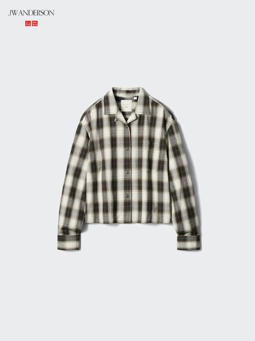 Uniqlo Flannel Boxy Shirt | Check in Saudi Arabia