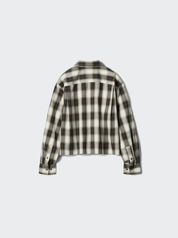 Uniqlo Flannel Boxy Shirt | Check in Saudi Arabia