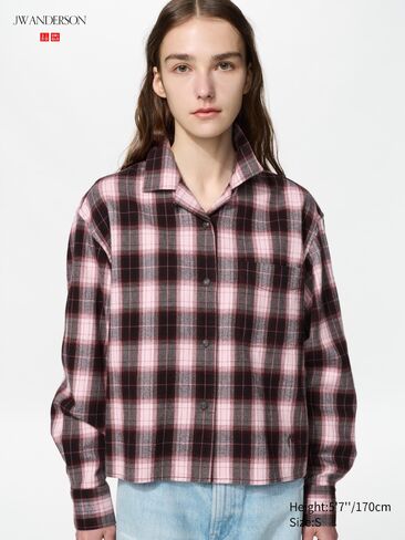 Uniqlo Flannel Boxy Shirt | Check in Saudi Arabia