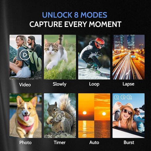 5K Digital Camera, Dual Screens Camera with 18X Digital Zoom, Compact Vlogging Camera for Teens, Beginner-Friendly Gift Pack, 32GB Card & 2 Batteries, Black in Saudi Arabia