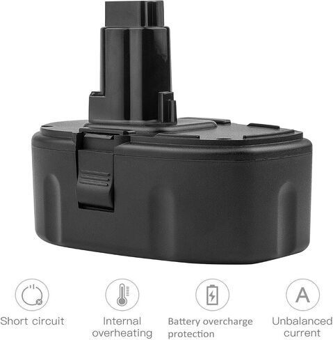 Labtec 2 حزم DC9096 18V 6000mAh بطارية ليثيوم بديلة لأدوات الطاقة اللاسلكية DeWalt 18V in Kuwait
