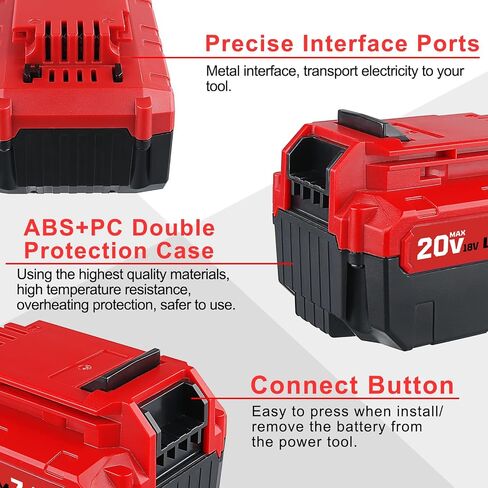 VANTTECH 2Pack PCC685L 7.0Ah Replacement for Porter Cable 20V Lithium-ion PPL1810 Battery PCC680L PCC685LP PCC682L PCC681L PCC680LP PCC640 Compatible with Porter Cable 20V Cordless Power Tools in Saudi Arabia