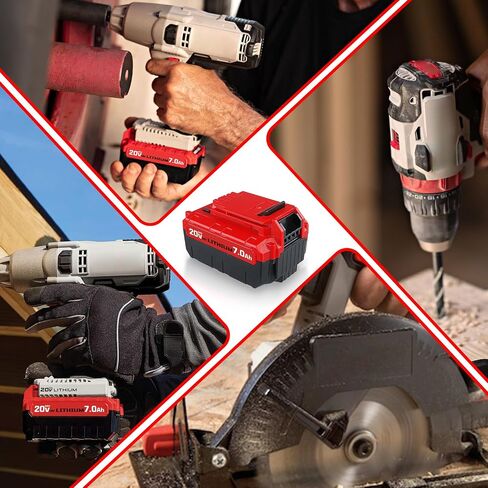 VANTTECH 2Pack PCC685L 7.0Ah Replacement for Porter Cable 20V Lithium-ion PPL1810 Battery PCC680L PCC685LP PCC682L PCC681L PCC680LP PCC640 Compatible with Porter Cable 20V Cordless Power Tools in Saudi Arabia