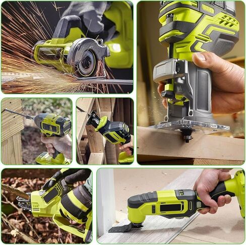 عبوتان من بطارية 18 فولت 6 أمبير متوافقة مع أدوات Ryobi 18 فولت ONE+ | بطارية ليثيوم بديلة تناسب أدوات P102، P103، P104، P105، P107 وP108، مثالية للاستخدام في المنزل وفي ورشة العمل in Kuwait