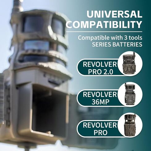 6.0Ah Replacement Battery for Stealth Cam 360 Max Cartridge Battery Pack | Compatible with Stealth Cam 360° Cellular Tracking Camera Revolver, Revolver Pro, and Revolver Pro 2.0 in Kuwait