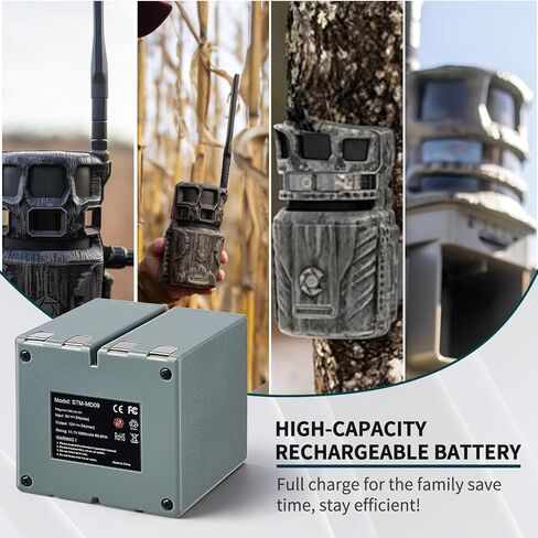 6.0Ah Replacement Battery for Stealth Cam 360 Max Cartridge Battery Pack | Compatible with Stealth Cam 360° Cellular Tracking Camera Revolver, Revolver Pro, and Revolver Pro 2.0 in Kuwait