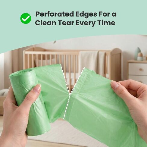 iTouchless Universal Diaper Pail & Trash Can Refill Bags (90 Count) - Heavy Duty & Tear-Resistant Nursery Liners - Fits Most Systems & Small Bins - 3 Pack - Stop Expensive Refills - Odor-Lock Strength in Saudi Arabia