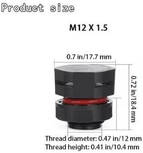 2-Pack IP68 Industrial Breather Vent - M12x1.5 Pressure Equalization Valve, Dual-Port Moisture Control for Electrical Cabinets Enclosures in Kuwait