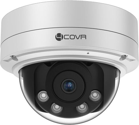4COVR 5MP PoE Security AutoFocus Dome IP Wired Camera with Mic, LY57BA5MA | 2.8-12mm Varifocal Lens 4X Optical Zoom UHD, IK10 Vandal-Proof 130ft IR Night Vision IP67, AI Human Vehicle Detection in Kuwait