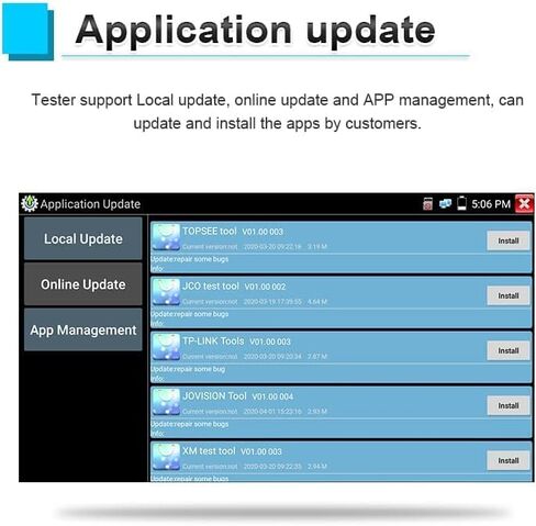 Upgraded 8K IP Camera Tester with PoE, WANLUTECH CCTV Tester CVI TVI AHD SDI Analog Camera Test 5.4inch Touchscreen RJ45 Cable TDR Test RS485 HDMI in VGA in (IPC-5200 Plus) in Saudi Arabia