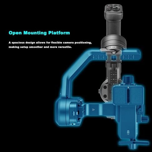 FeiyuTech SCORP-C2 Camera Gimbal Stabilizer, AI Face & Object Tracking, Native Vertical Shooting, Gesture Control, Max 7.72lbs, Compatible with Sony/Canon/Nikon DSLR Mirrorless Vlogging Cameras Gimbal in Saudi Arabia