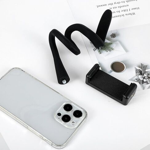 Stroller Phone Holder, Portable Flexible Cell Phone Holder Stand with Non-skidding Arm Grip Soft Alloy Phone Clamp Stroller Accessories for Baby Buggy Desk Handlebar Treadmill Pushchair in Saudi Arabia