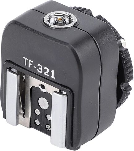 TF 321 Hot Shoe Adapter with PC Port, Versatile Flash Converter for Enhanced Photography, Ideal for Studio Use, Durable ABS Metal Design in Kuwait