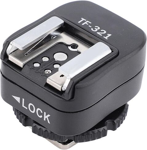 TF 321 Hot Shoe Adapter with PC Port, Versatile Flash Converter for Enhanced Photography, Ideal for Studio Use, Durable ABS Metal Design in Kuwait