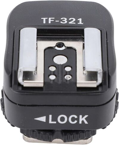 TF 321 Hot Shoe Adapter with PC Port, Versatile Flash Converter for Enhanced Photography, Ideal for Studio Use, Durable ABS Metal Design in Kuwait