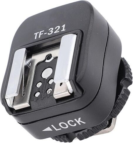 TF 321 Hot Shoe Adapter with PC Port, Versatile Flash Converter for Enhanced Photography, Ideal for Studio Use, Durable ABS Metal Design in Kuwait